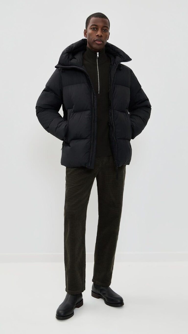 Canada Goose hooded zip puffer jacket