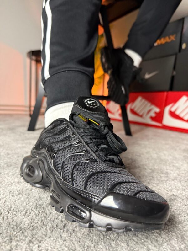 Nike AIR MAX PLUS BLACK TN crni nike logo