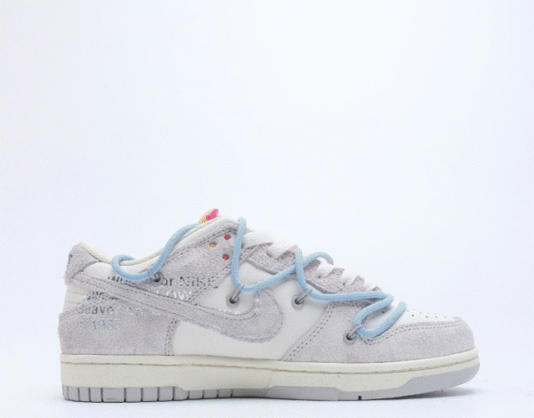 Nike Dunk OFF White Low “Grey-Light Blue”