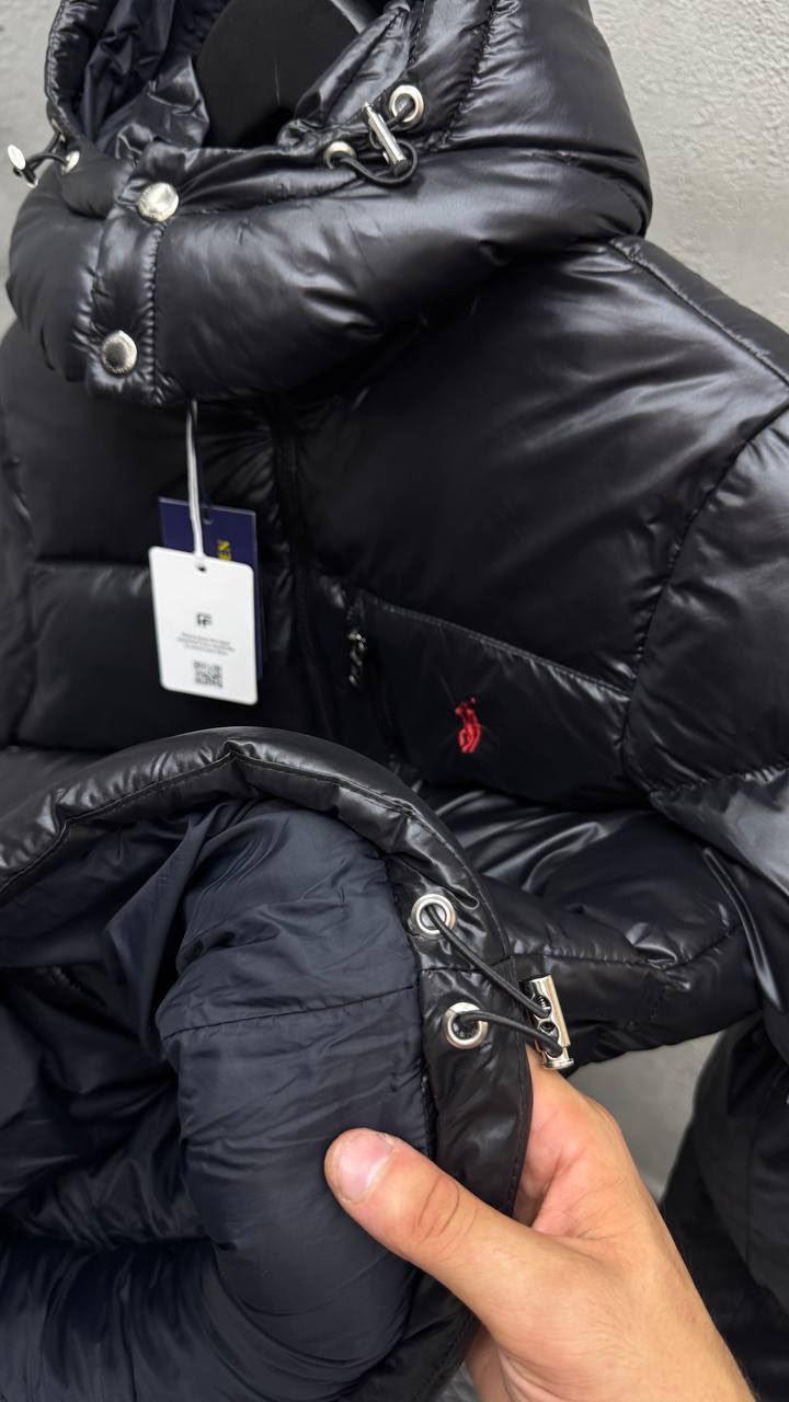 Polo Ralph Lauren The Gorham Glossed Down Jakna “Black”