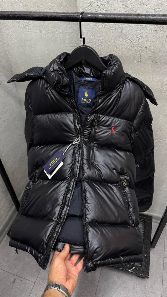 Polo Ralph Lauren The Gorham Glossed Down Jakna “Black”